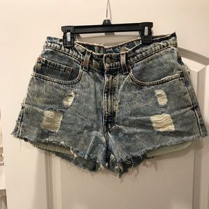Levi’s high waisted jeans shorts